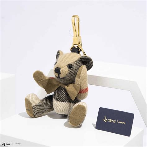 BURBERRY Thomas Bear Charm With Bow Tie .